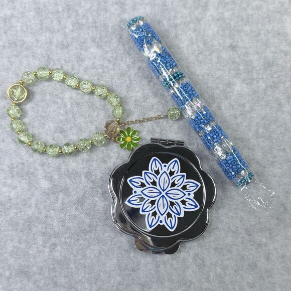 Christmas Stocking Stuffers Girls Tweens 3 Pc Gift Set Mirror Pen Bracelet - Picture 6 of 15